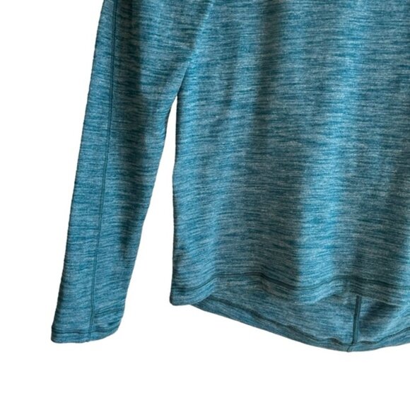 Lululemon Meant To Move Long Sleeve Size 4 Heathered Dark Uniform Blue Teal - Picture 6 of 11
